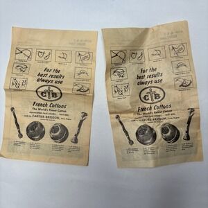 Vintage Cartier Bresson French‎ Cotton Embroidery Kitchen Towel Pattern Sheets